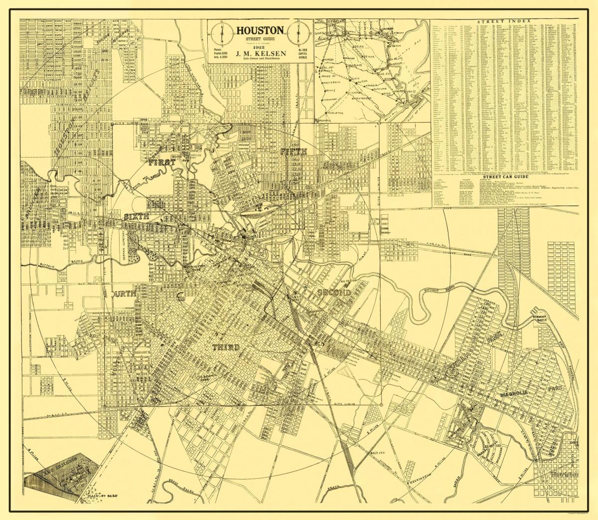 خريطة هيوستن التاريخية