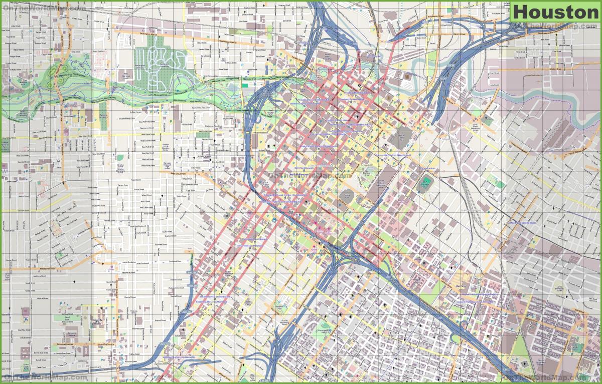 خريطة شوارع هيوستن