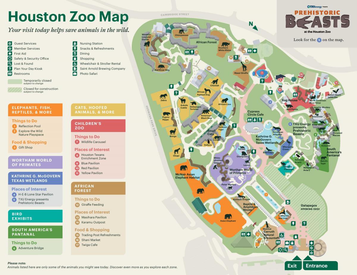 خريطة حديقة هيوستن